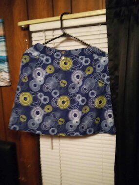 Annika Cutter Buck Skort Size 6 blue geometric Pockets Athletic Golf